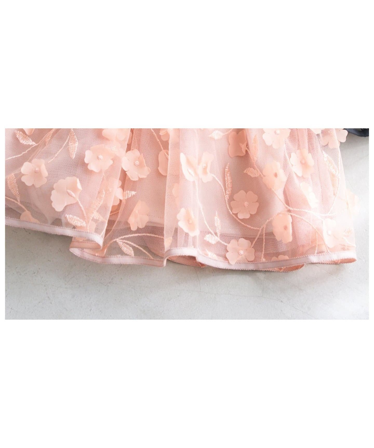 【イエナアンファン/IENA ENFANT / KIDS】のフラワーチュールスカート(100cm-130cm) インテリア・キッズ・メンズ・レディースファッション・服の通販 founy(ファニー) 　ファッション　Fashion　キッズファッション　Fashion for Kids　ジャケット　Jacket, Outerwear　チュール　Tulip, Tulip Motif　フラワー　Flower, Floral　モチーフ　Motif, Design Theme　ピンク B|ID: prp329100004617243 ipo3291000000033326044