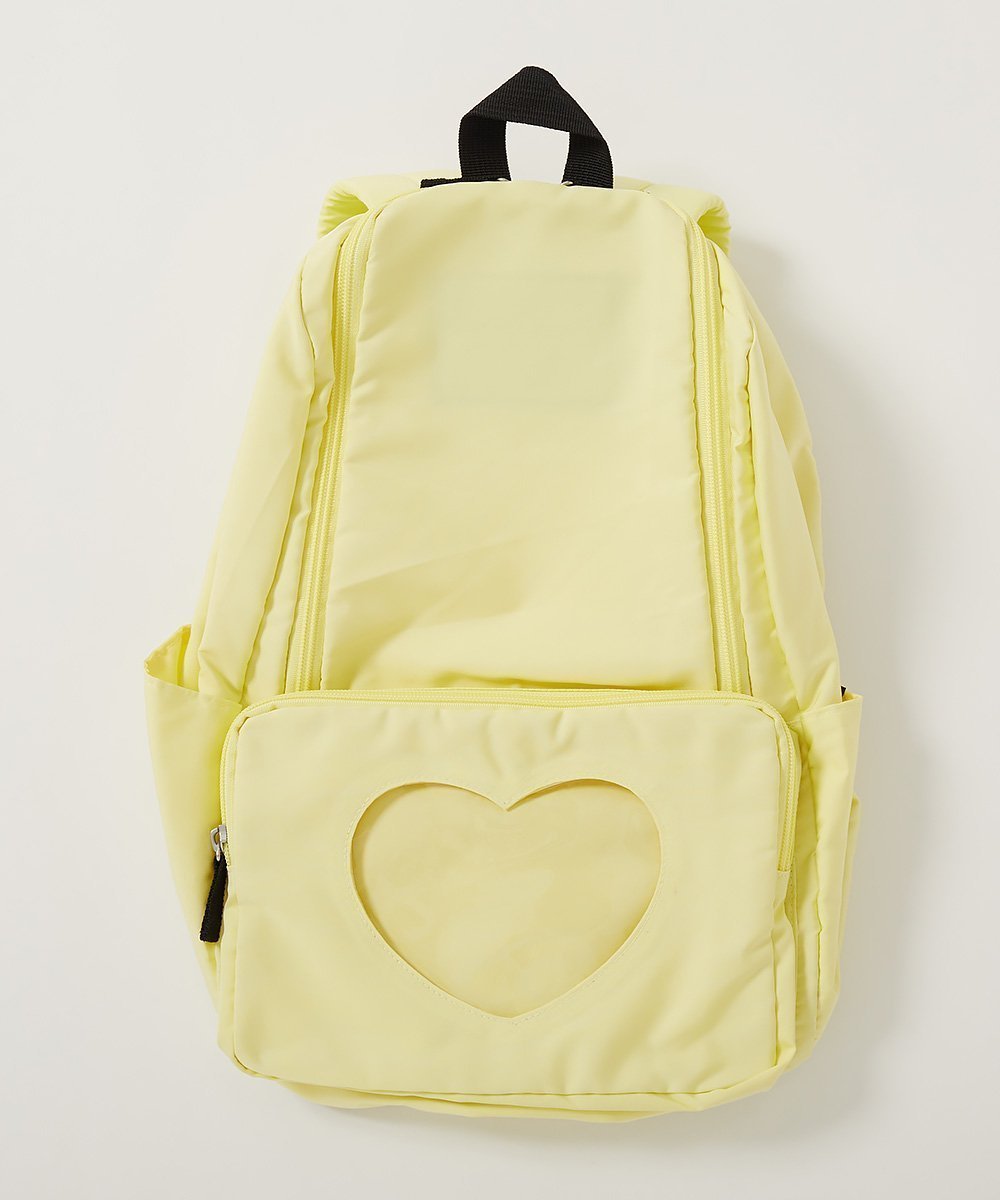 【デビロック/devirock / KIDS】のミラー クリアポケット ガールズリュック リュックサック バッグ 25SS インテリア・キッズ・メンズ・レディースファッション・服の通販 founy(ファニー) 　ファッション　Fashion　キッズファッション　Fashion for Kids　2025年　2025　2025春夏・S/S　Spring/Summer 2025 SS25　キャラクター　Character, Licensed Characters　ポケット　Pocket, Pocket Detail　006-イエロー|ID: prp329100004617292 ipo3291000000033462306