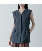 【インディヴィ/INDIVI】のウーステッドライクジレジャケット 人気、トレンドファッション・服の通販 founy(ファニー) ファッション Fashion レディースファッション Fashion for Women アウター Coat / Outerwear Collection レディースジャケット・軽アウター Jackets シンプル Simple, Minimal セットアップ Set-Up, Coordinated Outfit thumbnail チャコールグレー|ID: prp329100004617321 ipo3291000000033084232