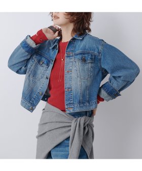 【リヴドロワ/RIVE DROITE】の【MONN. .(モン)】ショートデニムジャケット 人気、トレンドファッション・服の通販 founy(ファニー) ファッション Fashion レディースファッション Fashion for Women アウター Coat / Outerwear Collection レディースジャケット・軽アウター Jackets デニムジャケット / カジュアルアウター Denim Jackets コンパクト Compact, Small Size ショート Short, Short Length ジャケット Jacket, Outerwear デニム Denim, Jeans Material トレンド Trend, Trending Now リラックス Relax, Relaxed Fit 長袖 Long Sleeve, Full Sleeve |ID:prp329100004617324
