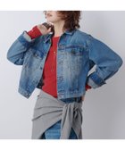 【リヴドロワ/RIVE DROITE】の【MONN. .(モン)】ショートデニムジャケット 人気、トレンドファッション・服の通販 founy(ファニー) ファッション Fashion レディースファッション Fashion for Women アウター Coat / Outerwear Collection レディースジャケット・軽アウター Jackets デニムジャケット / カジュアルアウター Denim Jackets コンパクト Compact, Small Size ショート Short, Short Length ジャケット Jacket, Outerwear デニム Denim, Jeans Material トレンド Trend, Trending Now リラックス Relax, Relaxed Fit 長袖 Long Sleeve, Full Sleeve thumbnail ブルー|ID: prp329100004617324 ipo3291000000033400539