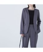 【ナチュラル ビューティー ベーシック/NATURAL BEAUTY BASIC】のパウダリーツイルセットアップシリーズ ノーカラージャケット 人気、トレンドファッション・服の通販 founy(ファニー) ファッション Fashion レディースファッション Fashion for Women アウター Coat / Outerwear Collection レディースジャケット・軽アウター Jackets ノーカラージャケット / シンプル上品コーデ Collarless Jackets おすすめ Recommended / Our Picks ジャケット Jacket, Outerwear ストレート Straight, Straight Cut スーツ Suit, Formalwear セットアップ Set-Up, Coordinated Outfit ダブル Double, Double-Breasted ツイル Twist, Twisted Detail メランジ Melange, Mixed Yarn エレガント 上品 Elegant 洗える Machine Washable thumbnail チャコール1|ID: prp329100004617338 ipo3291000000033084506