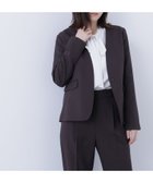 【ナチュラル ビューティー ベーシック/NATURAL BEAUTY BASIC】のパウダリーツイルセットアップシリーズ ノーカラージャケット 人気、トレンドファッション・服の通販 founy(ファニー) ファッション Fashion レディースファッション Fashion for Women アウター Coat / Outerwear Collection レディースジャケット・軽アウター Jackets ノーカラージャケット / シンプル上品コーデ Collarless Jackets おすすめ Recommended / Our Picks ジャケット Jacket, Outerwear ストレート Straight, Straight Cut スーツ Suit, Formalwear セットアップ Set-Up, Coordinated Outfit ダブル Double, Double-Breasted ツイル Twist, Twisted Detail メランジ Melange, Mixed Yarn エレガント 上品 Elegant 洗える Machine Washable thumbnail ダークブラウン1|ID: prp329100004617338 ipo3291000000033084509