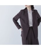 【ナチュラル ビューティー ベーシック/NATURAL BEAUTY BASIC】のパウダリーツイルセットアップシリーズ ダブルテーラードジャケット 人気、トレンドファッション・服の通販 founy(ファニー) ファッション Fashion レディースファッション Fashion for Women アウター Coat / Outerwear Collection レディースジャケット・軽アウター Jackets テーラードジャケット / 通勤・きれいめスタイル Tailored Jackets & Blazers おすすめ Recommended / Our Picks ストレート Straight, Straight Cut スーツ Suit, Formalwear セットアップ Set-Up, Coordinated Outfit ツイル Twist, Twisted Detail メランジ Melange, Mixed Yarn エレガント 上品 Elegant 洗える Machine Washable thumbnail ダークブラウン1|ID: prp329100004617339 ipo3291000000033084529