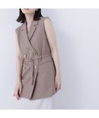 【ナチュラル ビューティー ベーシック/NATURAL BEAUTY BASIC】のベルテッドボクシージレ 人気、トレンドファッション・服の通販 founy(ファニー) ファッション Fashion レディースファッション Fashion for Women アウター Coat / Outerwear Collection トップス・カットソー Cut & Sew Tops ベスト&ジレ / 重ね着スタイル Vests & Gilets フロント Front, Front Design メランジ Melange, Mixed Yarn thumbnail モカベージュ|ID: prp329100004617345 ipo3291000000033647876