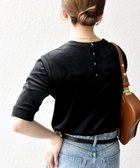 【シップス フォー ウィメン/SHIPS】のSHIPS any 洗濯機可能 ポリエステル ベロア ハーフスリーブ コンパクト TEE ブラック|ID: prp329100004617470 ipo3291000000033794839