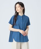 【ビームス ハート/BEAMS HEART】の【洗濯機洗い可】バックプリーツ ブラウス 25SS 半袖 オンオフ兼用 ビジネス きれいめ 人気、トレンドファッション・服の通販 founy(ファニー) ファッション Fashion レディースファッション Fashion for Women トップス・カットソー Cut & Sew Tops シャツ・ブラウス・オフィスカジュアル Elegant Blouses & Button-Ups バッグ Bags エレガント 上品 Elegant ストレート Straight, Straight Cut パール Pearl, Pearl Accent フレア Flare, Flared プリーツ Pleats, Pleated 半袖 Short Sleeve, Half Sleeve ビジネス 仕事 通勤 Business / Work / Commuting 2025年 2025 2025春夏・S/S Spring/Summer 2025 SS25 thumbnail BLUE|ID: prp329100004617523 ipo3291000000033539484