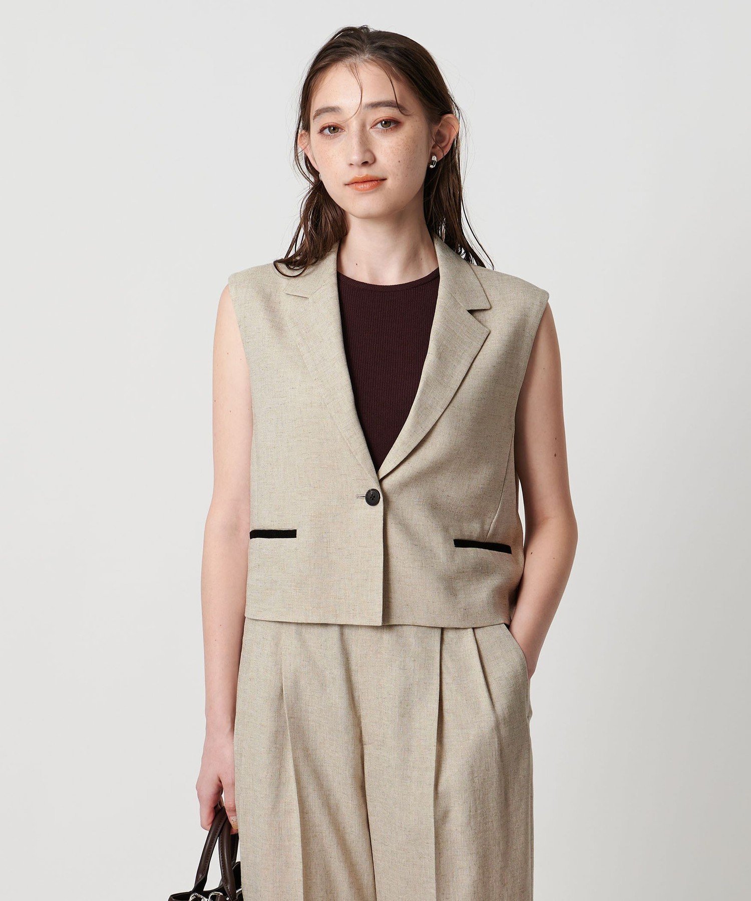 【ユナイテッドアローズ/UNITED ARROWS】のSpiree IAS ベスト -UVカット 接触冷感 ストレッチ ウォッシャブル- 人気、トレンドファッション・服の通販 founy(ファニー) 　ファッション　Fashion　レディースファッション　Fashion for Women　アウター　Coat / Outerwear Collection　トップス・カットソー　Cut & Sew Tops　ベスト&ジレ / 重ね着スタイル　Vests & Gilets　おすすめ　Recommended / Our Picks　ウォッシャブル　Machine Washable　コンパクト　Compact, Small Size　ストレッチ　Stretch, Stretchy Fabric　セットアップ　Set-Up, Coordinated Outfit　バランス　Balance, Style Balance　ベスト　Vest, Waistcoat　ポケット　Pocket, Pocket Detail　ワイド　Wide, Wide Fit　夏　Summer　 other-1|ID: prp329100004617681 ipo3291000000033389426