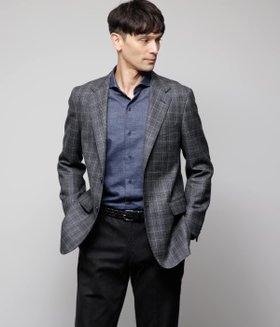 【ニューヨーカー/NEWYORKER / MEN】のマルチPLY グレンチェックオーバーペイン ジャケット 人気、トレンドファッション・服の通販 founy(ファニー) ファッション Fashion メンズファッション Fashion for Men エレガント 上品 Elegant クラシック Classic, Timeless Style ジャケット Jacket, Outerwear チェック Check, Plaid, Tartan モノトーン Monotone, Black and White A/W・秋冬 Autumn/Winter |ID:prp329100004617935