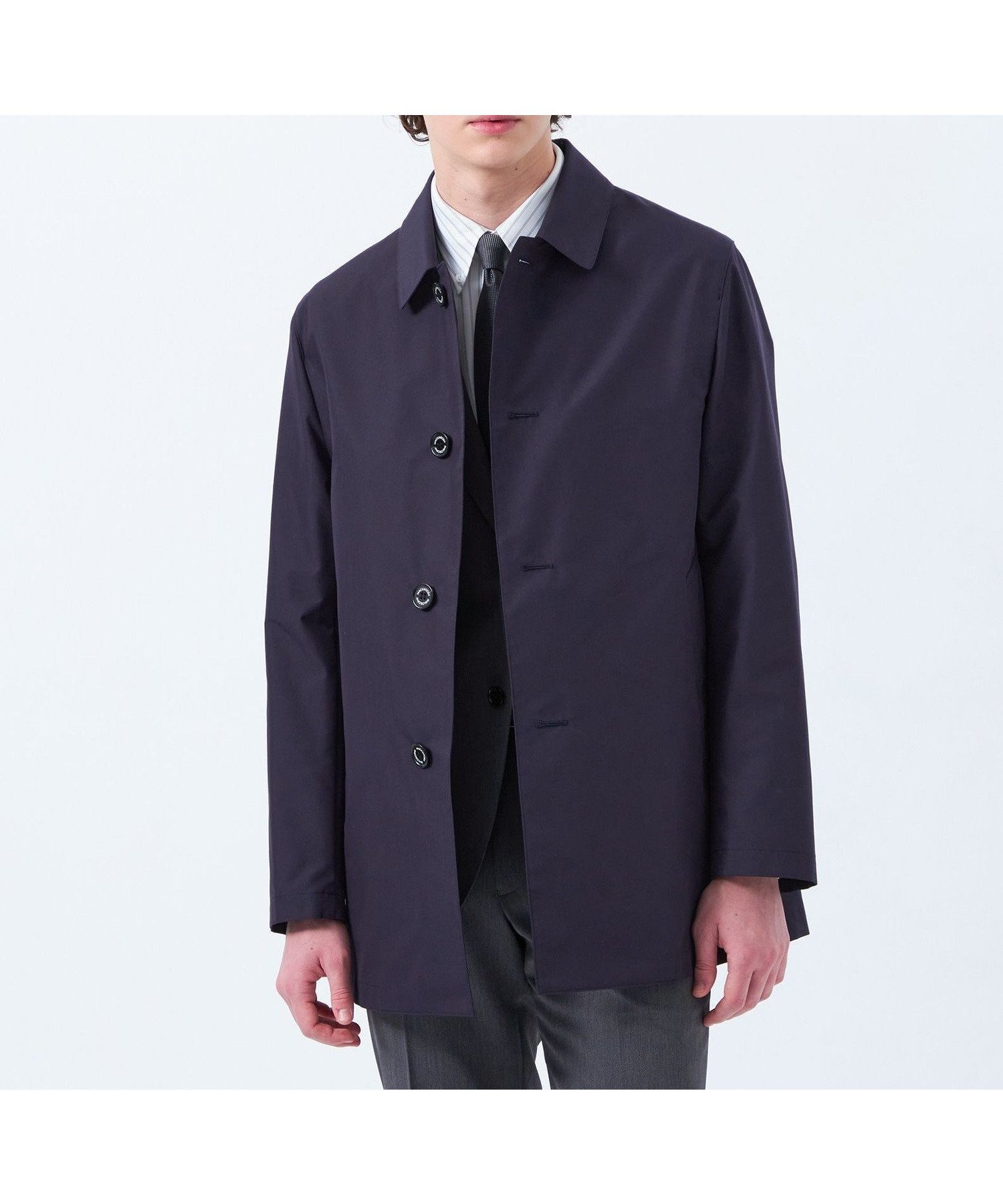 【マッキントッシュ フィロソフィー/MACKINTOSH PHILOSOPHY / MEN】のWELLINGTON(ウェリントン)short レインウェザークロス インテリア・キッズ・メンズ・レディースファッション・服の通販 founy(ファニー) 　ファッション　Fashion　メンズファッション　Fashion for Men　おすすめ　Recommended / Our Picks　ショート　Short, Short Length　チェック　Check, Plaid, Tartan　ビジネス 仕事 通勤　Business / Work / Commuting　フロント　Front, Front Design　ポケット　Pocket, Pocket Detail　定番　Standard, Basic Item　春　Spring　秋　Autumn　軽量　Lightweight, Ultra Light　ネイビー|ID: prp329100004617951 ipo3291000000033097004