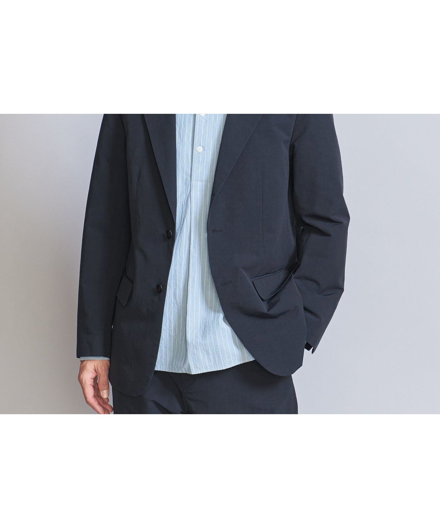 【ビューティ&ユース ユナイテッドアローズ/BEAUTY&YOUTH / UNITED ARROWS / MEN】のHI-LINE スパイバー 2B ジャケット インテリア・キッズ・メンズ・レディースファッション・服の通販 founy(ファニー) 　ファッション　Fashion　メンズファッション　Fashion for Men　ジャケット　Jacket, Outerwear　スラックス　Slacks, Dress Pants　セットアップ　Set-Up, Coordinated Outfit　ハーフ　Half, Half-Length　フィット　Fit, Slim Fit　ポケット　Pocket, Pocket Detail　モダン　Modern, Contemporary　ライニング　Inner Lining, Inner Fabric, Lined　リラックス　Relax, Relaxed Fit　NAVY|ID: prp329100004617998 ipo3291000000033097497
