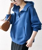 【シップス フォー ウィメン/SHIPS】のSHIPS any 洗濯機可能 USAコットン 裏起毛 フーディー ルーズ プルオーバー ブルー|ID: prp329100004618051 ipo3291000000033642008