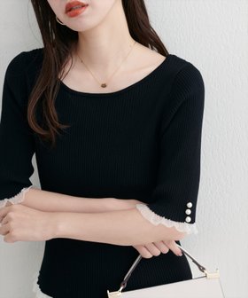 【ナチュラルクチュール/natural couture】 前後2WAYシアーフリルリブニット人気、トレンドファッション・服の通販 founy(ファニー) ファッション Fashion レディースファッション Fashion for Women トップス・カットソー Cut & Sew Tops ニット Knit Tops & Sweaters キャミワンピース Cami Dress, Slip Dress シューズ Shoes, Footwear シンプル Simple, Minimal ジャケット Jacket, Outerwear スニーカー Sneakers, Trainers タイトスカート Pencil Skirt, Tight Skirt デコルテ Décolleté, Neckline デニム Denim, Jeans Material パール Pearl, Pearl Accent フィット Fit, Slim Fit フェミニン Feminine, Girly フラット Flat, Flat Shoes リラックス Relax, Relaxed Fit レース Lace, Lace Fabric ワイド Wide, Wide Fit エレガント 上品 Elegant 2025年 2025 2025-2026秋冬・A/W Autumn/Winter 2025–26 AW25–26 |ID:prp329100004618056