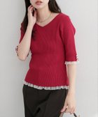 【ナチュラルクチュール/natural couture】の前後2WAYシアーフリルリブニット 人気、トレンドファッション・服の通販 founy(ファニー) ファッション Fashion レディースファッション Fashion for Women トップス・カットソー Cut & Sew Tops ニット Knit Tops & Sweaters キャミワンピース Cami Dress, Slip Dress シューズ Shoes, Footwear シンプル Simple, Minimal ジャケット Jacket, Outerwear スニーカー Sneakers, Trainers タイトスカート Pencil Skirt, Tight Skirt デコルテ Décolleté, Neckline デニム Denim, Jeans Material パール Pearl, Pearl Accent フィット Fit, Slim Fit フェミニン Feminine, Girly フラット Flat, Flat Shoes リラックス Relax, Relaxed Fit レース Lace, Lace Fabric ワイド Wide, Wide Fit エレガント 上品 Elegant 2025年 2025 2025-2026秋冬・A/W Autumn/Winter 2025–26 AW25–26 thumbnail レッド|ID: prp329100004618056 ipo3291000000033280740