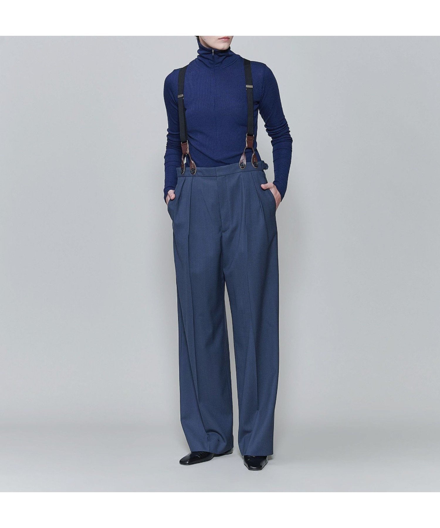 【ビューティ&ユース ユナイテッドアローズ/BEAUTY&YOUTH / UNITED ARROWS】の6(ROKU) タック オーバー パンツ 人気、トレンドファッション・服の通販 founy(ファニー) 　ファッション　Fashion　レディースファッション　Fashion for Women　パンツ　Pants & Trousers　おすすめ　Recommended / Our Picks　サスペンダー　Suspenders, Braces　ストライプ　Stripe, Striped Pattern　センター　Center, Center Line　プリーツ　Pleats, Pleated　マニッシュ　Mannish, Boyish　ルーズ　Loose, Oversized　 other-1|ID: prp329100004618102 ipo3291000000033386342