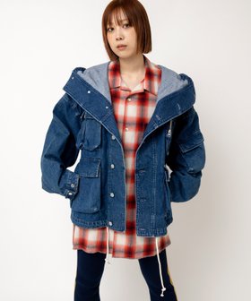 【アールエヌエー/RNA】のJ2152 メニポケフードジャケット 人気、トレンドファッション・服の通販 founy(ファニー) ファッション Fashion レディースファッション Fashion for Women アウター Coat / Outerwear Collection レディースジャケット・軽アウター Jackets おすすめ Recommended / Our Picks ケミカル Chemical, Chemical Wash ジャケット Jacket, Outerwear デニム Denim, Jeans Material フロント Front, Front Design ポケット Pocket, Pocket Detail |ID:prp329100004618256
