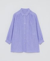 【マッキントッシュ フィロソフィー/MACKINTOSH PHILOSOPHY】のリネンミックスレギュラーカラーシャツ 人気、トレンドファッション・服の通販 founy(ファニー) ファッション Fashion レディースファッション Fashion for Women トップス・カットソー Cut & Sew Tops シャツ・ブラウス・オフィスカジュアル Elegant Blouses & Button-Ups おすすめ Recommended / Our Picks ギャザー Gathered, Ruffled チュニック Tunic, Long Top レギュラー Regular, Standard Fit 夏 Summer 春 Spring 秋 Autumn |ID:prp329100004618335