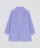 【マッキントッシュ フィロソフィー/MACKINTOSH PHILOSOPHY】のリネンミックスレギュラーカラーシャツ 人気、トレンドファッション・服の通販 founy(ファニー) ファッション Fashion レディースファッション Fashion for Women トップス・カットソー Cut & Sew Tops シャツ・ブラウス・オフィスカジュアル Elegant Blouses & Button-Ups おすすめ Recommended / Our Picks ギャザー Gathered, Ruffled チュニック Tunic, Long Top レギュラー Regular, Standard Fit 夏 Summer 春 Spring 秋 Autumn thumbnail ブルー|ID: prp329100004618335 ipo3291000000033105402