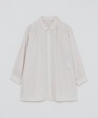 【マッキントッシュ フィロソフィー/MACKINTOSH PHILOSOPHY】のリネンミックスレギュラーカラーシャツ 人気、トレンドファッション・服の通販 founy(ファニー) ファッション Fashion レディースファッション Fashion for Women トップス・カットソー Cut & Sew Tops シャツ・ブラウス・オフィスカジュアル Elegant Blouses & Button-Ups おすすめ Recommended / Our Picks ギャザー Gathered, Ruffled チュニック Tunic, Long Top レギュラー Regular, Standard Fit 夏 Summer 春 Spring 秋 Autumn thumbnail ベージュ|ID: prp329100004618335 ipo3291000000033105405