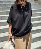 【スタイルドア/STYLEDOOR】のライトダンボールドロストヘムプルオーバー ブラック|ID: prp329100004618407 ipo3291000000033645789