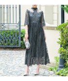 【ガール/GIRL】の総レースハイネックスカラップフレアロング丈 結婚式 ワンピース パーティードレス 人気、トレンドファッション・服の通販 founy(ファニー) ファッション Fashion レディースファッション Fashion for Women ワンピース Dresses フォーマル・パーティードレス・結婚式用ドレス Elegant & Casual Dresses クラシカル Classical, Vintage-Inspired スカラップ Scallop, Scalloped Edge ドレス Dress, One-Piece ヨーク Yoke, Yoke Design レース Lace, Lace Fabric 再入荷 Restock / Back in Stock 結婚式 Wedding 二次会 After Party thumbnail KH|ID: prp329100004618424 ipo3291000000033107317