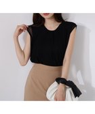 【プロポーション ボディドレッシング/PROPORTION BODY DRESSING】のタック入りチュールトップス ブラック|ID: prp329100004618426 ipo3291000000033642076