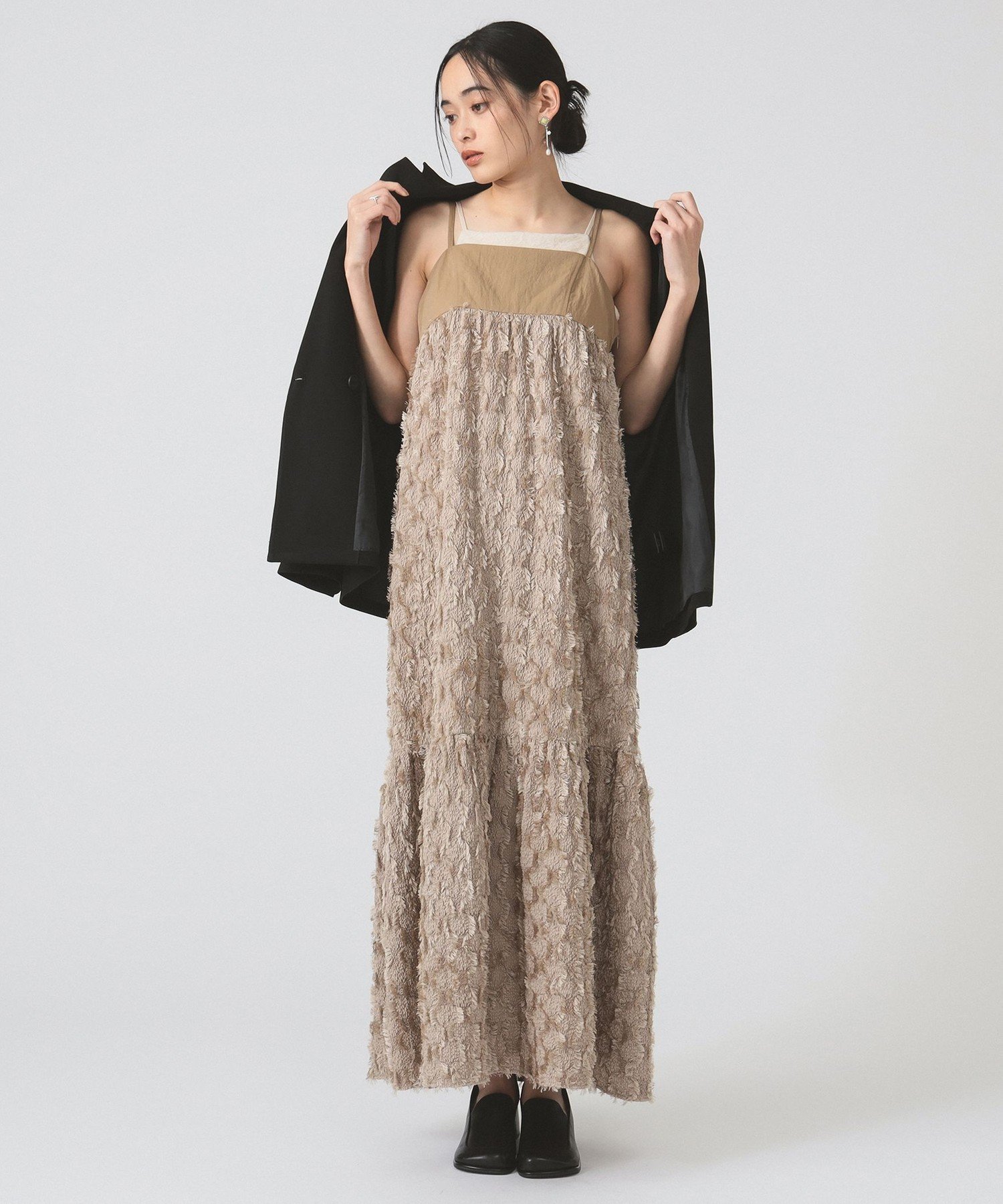 【ビームス ウイメン/BEAMS】のフリンジ フレア キャミ ワンピース 人気、トレンドファッション・服の通販 founy(ファニー) 　ファッション　Fashion　レディースファッション　Fashion for Women　ワンピース　Dresses　キャミソールワンピース　Camisole Dresses　おすすめ　Recommended / Our Picks　アクセサリー　Fashion Accessories　キャミ　Camisole, Cami Top　キャミワンピース　Cami Dress, Slip Dress　ジャケット　Jacket, Outerwear　フリンジ　Fringe, Tassel　フレア　Flare, Flared　 other-1|ID: prp329100004618440 ipo3291000000033625175