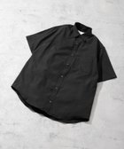 【アーバンリサーチ ロッソ/URBAN RESEARCH ROSSO / MEN】の『防シワ』『XLサイズあり』ハイパフォーマンスリネンレギュラー半袖シャツ BLACK|ID: prp329100004618503 ipo3291000000033180508