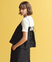 【マッキントッシュ フィロソフィー/MACKINTOSH PHILOSOPHY】のカットジャカードビスチェ 人気、トレンドファッション・服の通販 founy(ファニー) ファッション Fashion レディースファッション Fashion for Women トップス・カットソー Cut & Sew Tops ビスチェ Bustiers & Corset Tops / Layered Bustier Style おすすめ Recommended / Our Picks シンプル Simple, Minimal ジャカード／ジャガード Jacquard, Woven Pattern セットアップ Set-Up, Coordinated Outfit ダブル Double, Double-Breasted トレンド Trend, Trending Now エレガント 上品 Elegant 冬 Winter / This Winter 夏 Summer 春 Spring 秋 Autumn |ID:prp329100004618509