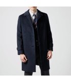 【ニューヨーカー/NEWYORKER / MEN】のハウンドトゥース ショートビーバー 比翼ロングステンカラーコート 人気、トレンドファッション・服の通販 founy(ファニー) ファッション Fashion メンズファッション Fashion for Men クラシカル Classical, Vintage-Inspired ショート Short, Short Length ドレープ Drape, Draping Fabric ハウンドトゥース Houndstooth, Dogtooth Check ロング Long, Long-Length エレガント 上品 Elegant thumbnail ネイビー|ID: prp329100004618512 ipo3291000000033109390
