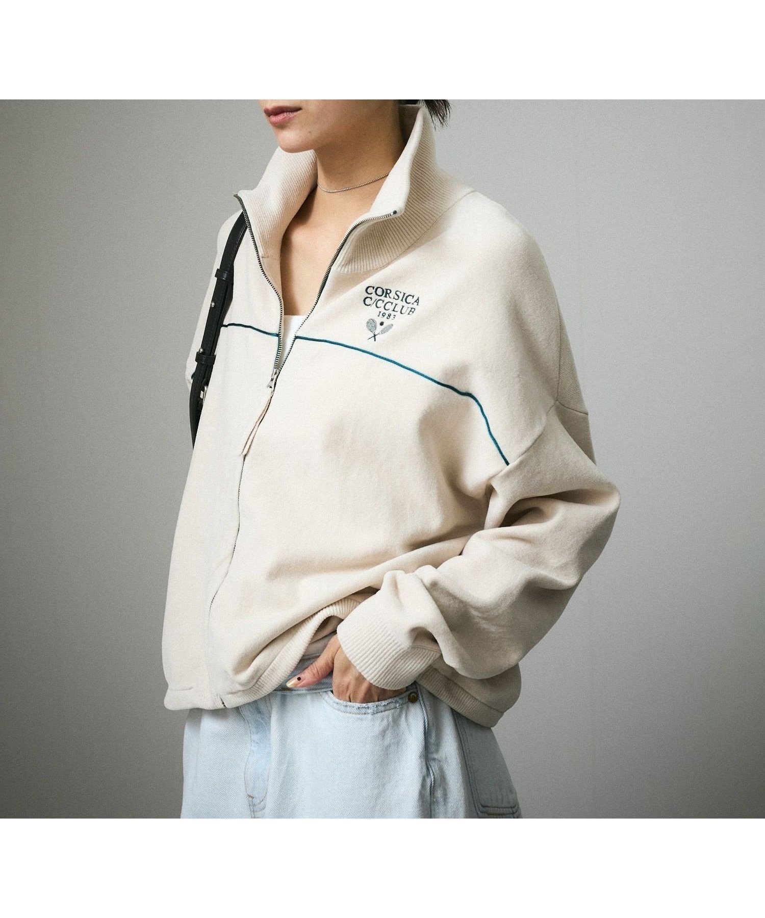 【サロン アダム エ ロペ/SALON adam et rope'】のトラックジャケット-CreamyCotton /クリーミーコットン- インテリア・キッズ・メンズ・レディースファッション・服の通販 founy(ファニー) 　ファッション　Fashion　レディースファッション　Fashion for Women　アウター　Coat / Outerwear Collection　レディースジャケット・軽アウター　Jackets　ジャケット　Jacket, Outerwear　オフホワイト(15)|ID: prp329100004618540 ipo3291000000033282839