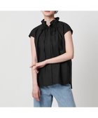 【ユナイテッドアローズ/UNITED ARROWS】のフリルカラー フレンチスリーブ ブラウス BLACK|ID:prp329100004618544