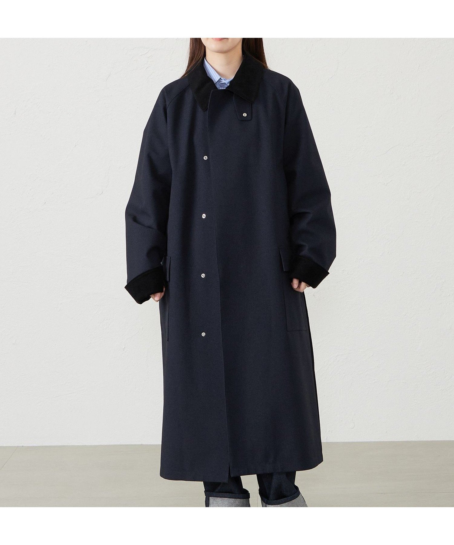 【マッキントッシュ フィロソフィー/MACKINTOSH PHILOSOPHY】の【アニチューブ掲載】GREY LABEL 【SOMERFORD LONG(サマーフォード ロング)】 インテリア・キッズ・メンズ・レディースファッション・服の通販 founy(ファニー) 　ファッション　Fashion　レディースファッション　Fashion for Women　おすすめ　Recommended / Our Picks　クラシック　Classic, Timeless Style　コレクション　Collection, Seasonal Line　コーデュロイ　Corduroy, Cord Fabric　サマー　Summer, Summer Style　シルバー　Silver, Metallic Silver　スリット　Slit, Slit Detail　スリーブ　Sleeve, Long Sleeve / Short Sleeve　ポケット　Pocket, Pocket Detail　ロング　Long, Long-Length　冬　Winter / This Winter　春　Spring　秋　Autumn　ネイビー|ID: prp329100004618589 ipo3291000000033110547