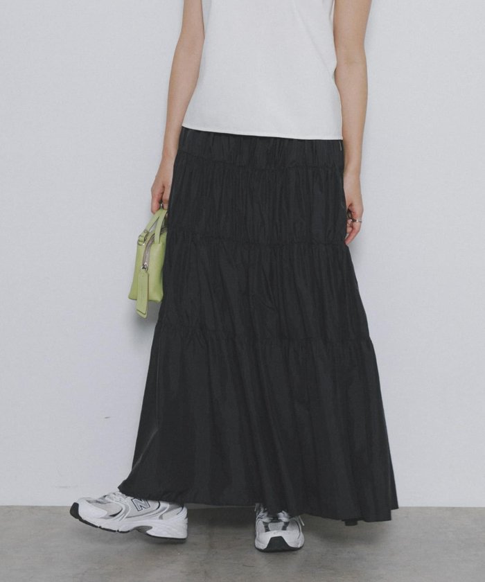 【アーバンリサーチ ロッソ/URBAN RESEARCH ROSSO】のF by ROSSO ナイロンティアードロングスカート インテリア・キッズ・メンズ・レディースファッション・服の通販 founy(ファニー) https://founy.com/ ファッション Fashion レディースファッション Fashion for Women スカート Skirts ロングスカート Long Skirts / Maxi & Midi Skirts 2025年 2025 2025春夏・S/S Spring/Summer 2025 SS25 アウトドア Outdoor Clothing ギャザー Gathered, Ruffled ロング Long, Long-Length 夏 Summer S/S・春夏 SS, Spring/Summer, Warm Season |ID: prp329100004618712 ipo3291000000033172364