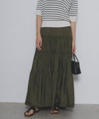 【アーバンリサーチ ロッソ/URBAN RESEARCH ROSSO】のF by ROSSO ナイロンティアードロングスカート KHAKI|ID: prp329100004618712 ipo3291000000033172366