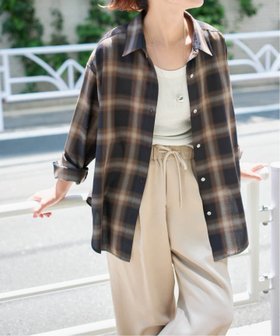 【スピック&スパン/Spick & Span】の《追加》メタルボタンTRチェックルーズシャツ 人気、トレンドファッション・服の通販 founy(ファニー) ファッション Fashion レディースファッション Fashion for Women トップス・カットソー Cut & Sew Tops シャツ・ブラウス・オフィスカジュアル Elegant Blouses & Button-Ups チェック Check, Plaid, Tartan メタル Metal, Metal Parts |ID:prp329100004618732