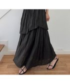 【ジュノア/JUNOAH】のワッシャーティアードスカート ブラック|ID: prp329100004618753 ipo3291000000033221982
