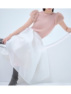 【セルフォード/CELFORD】のシア-フレアスカート 人気、トレンドファッション・服の通販 founy(ファニー) ファッション Fashion レディースファッション Fashion for Women スカート Skirts Aライン・フレアスカート A-Line & Flared Skirts アシンメトリー Asymmetrical Style オーガンジー Organza Fabric シンプル Simple, Minimal スマート Smart, Elegant ツイル Twist, Twisted Detail フレア Flare, Flared プレート Plate, Dish メタル Metal, Metal Parts ランダム Random, Irregular |ID:prp329100004618777