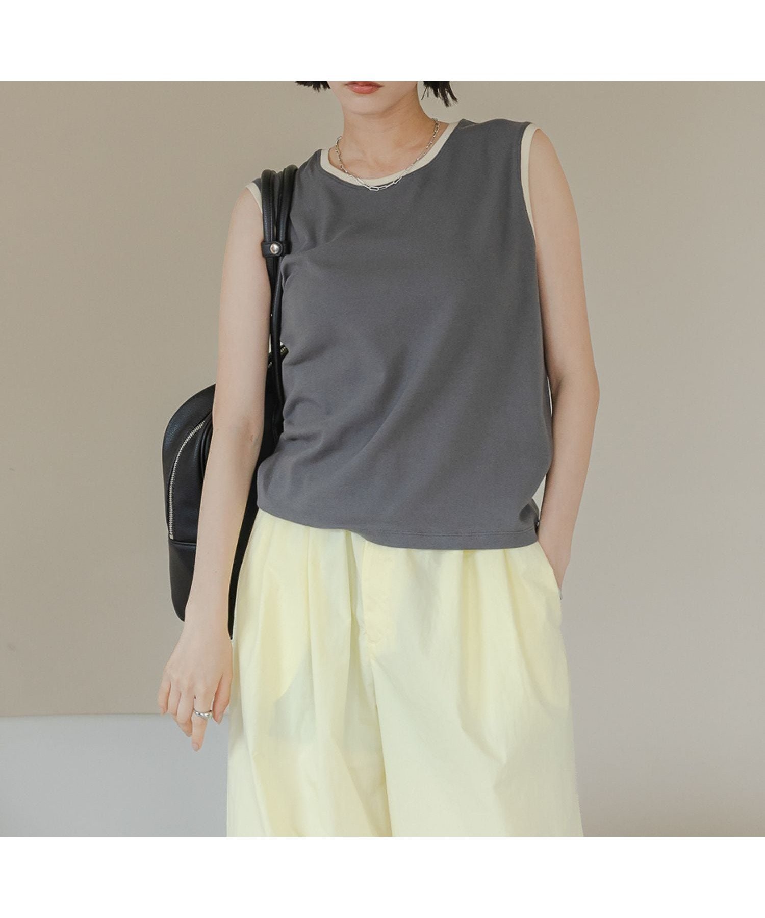 【ローリーズファーム/LOWRYS FARM】のハイショクタンク インテリア・キッズ・メンズ・レディースファッション・服の通販 founy(ファニー) 　ファッション　Fashion　レディースファッション　Fashion for Women　おすすめ　Recommended / Our Picks　インナー　Innerwear　キャミワンピース　Cami Dress, Slip Dress　サロペット　Overalls, Salopette　ストレッチ　Stretch, Stretchy Fabric　タンク　Tank Top, Sleeveless Top　チャコール18|ID: prp329100004618835 ipo3291000000033392921
