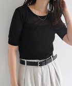 【アンドミー/andme】のコンパクト 半袖 シアー トップス 人気、トレンドファッション・服の通販 founy(ファニー) ファッション Fashion レディースファッション Fashion for Women トップス・カットソー Cut & Sew Tops おすすめ Recommended / Our Picks コンパクト Compact, Small Size サロペット Overalls, Salopette シアー Sheer, See-Through シンプル Simple, Minimal トレンド Trend, Trending Now 半袖 Short Sleeve, Half Sleeve thumbnail ブラック|ID: prp329100004618880 ipo3291000000033570445