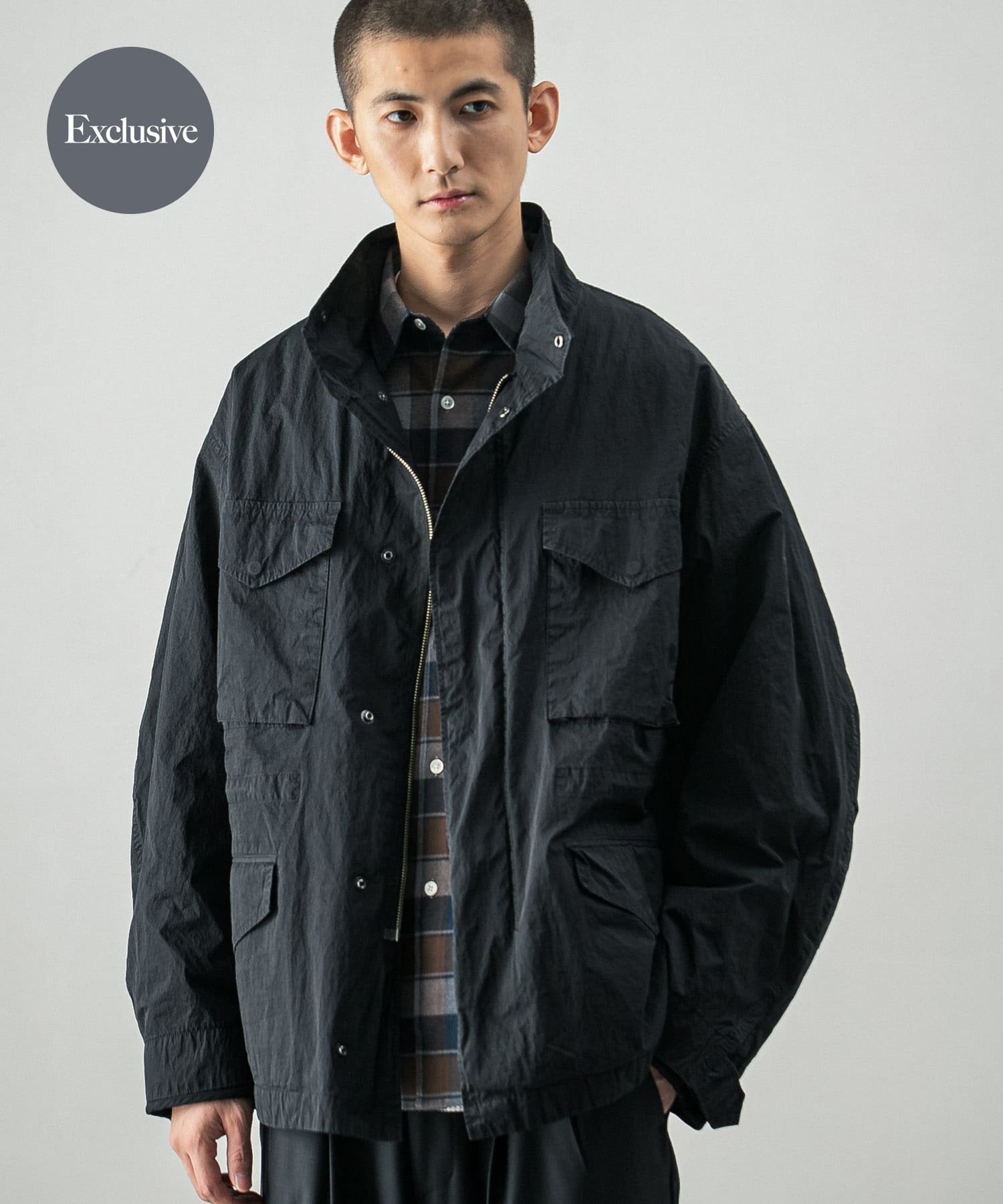【アーバンリサーチ/URBAN RESEARCH / MEN】の『別注』ATON*URBAN RESEARCH M-65 FIELD JACKET インテリア・キッズ・メンズ・レディースファッション・服の通販 founy(ファニー) 　ファッション　Fashion　メンズファッション　Fashion for Men　別注　Limited Edition, Custom Order　005 BLK|ID: prp329100004618901 ipo3291000000033119182