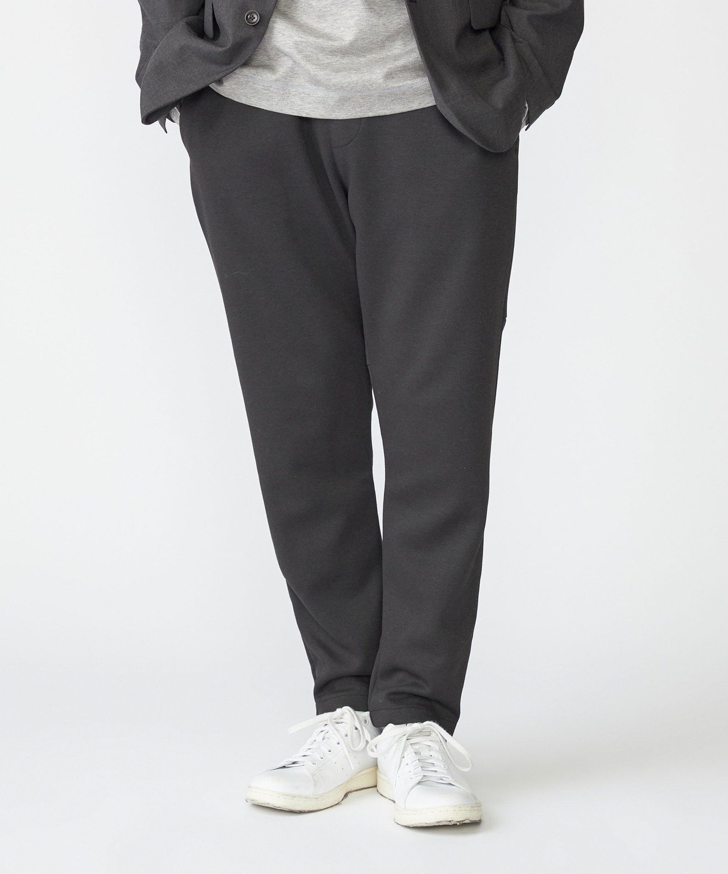【シップス/SHIPS / MEN】の【WEB限定】SHIPS 吸水速乾・UVケア・防シワ Drymix 鹿の子 イージーパンツ インテリア・キッズ・メンズ・レディースファッション・服の通販 founy(ファニー) 　ファッション　Fashion　メンズファッション　Fashion for Men　ボトムス　Bottoms　吸水　Absorbent, Quick-Dry　鹿の子　Piqué, Kanoko Fabric　シャーリング　Shirring, Ruched　シンプル　Simple, Minimal　スリム　Slim, Slim Fit　テーパード　Tapered, Tapered Pants　ドローストリング　Drawstring, Pull Cord　定番　Standard, Basic Item　パターン　Pattern, Design Print　ポケット　Pocket, Pocket Detail　おすすめ　Recommended / Our Picks　夏　Summer　エレガント 上品　Elegant　ブラック|ID: prp329100004618955 ipo3291000000033120456