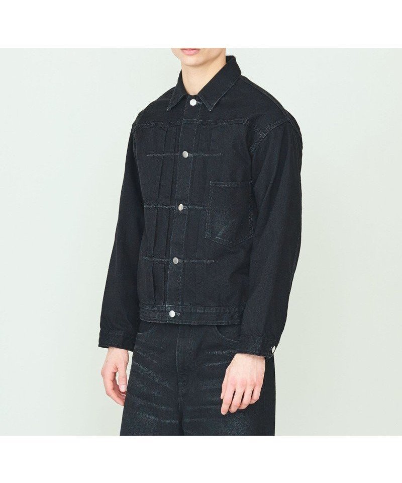 【ユナイテッドアローズ/UNITED ARROWS / MEN】のUNITED ARROWS SONS DENIM TRUCKER JACKET/デニムジャケット インテリア・キッズ・メンズ・レディースファッション・服の通販 founy(ファニー) 　ファッション　Fashion　メンズファッション　Fashion for Men　インディゴ　Indigo Denim　ジャケット　Jacket, Outerwear　スラックス　Slacks, Dress Pants　デニム　Denim, Jeans Material　ヴィンテージ　Vintage Style　BLACK|ID: prp329100004618975 ipo3291000000033120787