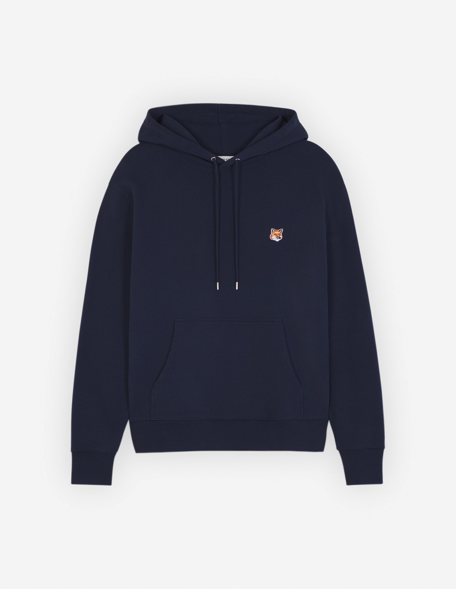 【メゾン キツネ/MAISON KITSUNE / MEN】のMaison Kitsune/FOX HEAD PATCH REGULAR HOODIE インテリア・キッズ・メンズ・レディースファッション・服の通販 founy(ファニー) 　ファッション　Fashion　メンズファッション　Fashion for Men　クラシック　Classic, Timeless Style　ドローストリング　Drawstring, Pull Cord　パッチ　Patch, Appliqué　パーカー　Hoodie, Parka　フォックス　Fox, Fox Fur　ポケット　Pocket, Pocket Detail　夏　Summer　S/S・春夏　SS, Spring/Summer, Warm Season　無地　Plain, Solid Color　長袖　Long Sleeve, Full Sleeve　INK BLUE|ID: prp329100004618978 ipo3291000000033120848