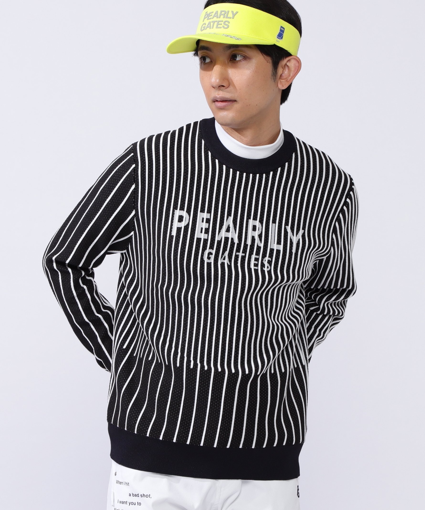 【パーリーゲイツ/PEARLY GATES / MEN】のストライプ クルーネックニットプルオーバー インテリア・キッズ・メンズ・レディースファッション・服の通販 founy(ファニー) 　ファッション　Fashion　メンズファッション　Fashion for Men　トップス・カットソー　Cut & Sew Tops　ニット・セーター / 定番トップス　Knit Tops & Sweaters　おすすめ　Recommended / Our Picks　ゴルフ　Golf　ストライプ　Stripe, Striped Pattern　デニム　Denim, Jeans Material　トレンド　Trend, Trending Now　ベーシック　Basic, Essential　夏　Summer　春　Spring　S/S・春夏　SS, Spring/Summer, Warm Season　ダークネイビー|ID: prp329100004618993 ipo3291000000033121026