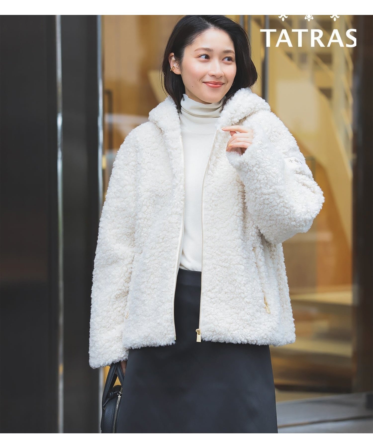 【デミルクス ビームス/Demi-Luxe BEAMS】の【WEB限定】TATRAS / IPAMA ボア フードジャケット 25AW タトラス インテリア・キッズ・メンズ・レディースファッション・服の通販 founy(ファニー)  ファッション Fashion レディースファッション Fashion for Women アウター Coat / Outerwear Collection レディースジャケット・軽アウター Jackets イタリア Italy コレクション Collection, Seasonal Line ジップ Zip, Zipper ジャケット Jacket, Outerwear ブルゾン Blouson, Bomber Jacket ミラノ Milano Style, Italian-Inspired メタル Metal, Metal Parts ラグジュアリー Luxury, Elegant リュクス Luxury, Elegant, High-End, Chic 2025年 2025 2025-2026秋冬・A/W Autumn/Winter 2025–26 AW25–26 IVORY|ID: prp329100004619017 ipo3291000000034287460