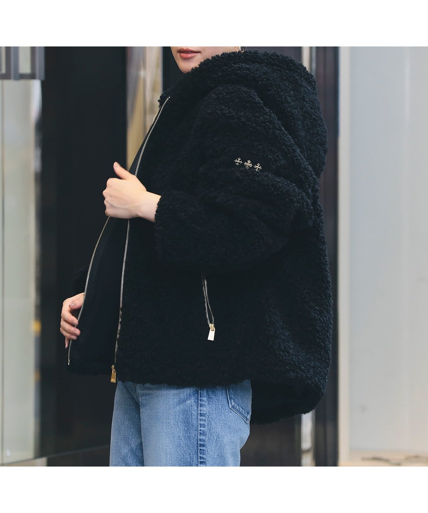【デミルクス ビームス/Demi-Luxe BEAMS】の【WEB限定】TATRAS / IPAMA ボア フードジャケット 25AW タトラス インテリア・キッズ・メンズ・レディースファッション・服の通販 founy(ファニー)  ファッション Fashion レディースファッション Fashion for Women アウター Coat / Outerwear Collection レディースジャケット・軽アウター Jackets イタリア Italy コレクション Collection, Seasonal Line ジップ Zip, Zipper ジャケット Jacket, Outerwear ブルゾン Blouson, Bomber Jacket ミラノ Milano Style, Italian-Inspired メタル Metal, Metal Parts ラグジュアリー Luxury, Elegant リュクス Luxury, Elegant, High-End, Chic 2025年 2025 2025-2026秋冬・A/W Autumn/Winter 2025–26 AW25–26 BLACK|ID: prp329100004619017 ipo3291000000034287461