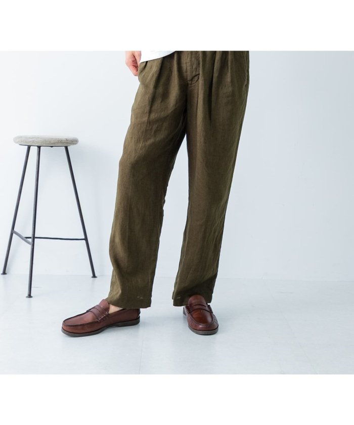 【アーバンリサーチ/URBAN RESEARCH / MEN】のLINEN TUCK PANTS インテリア・キッズ・メンズ・レディースファッション・服の通販 founy(ファニー) https://founy.com/ ファッション Fashion メンズファッション Fashion for Men ボトムス Bottoms サンダル Sandals, Summer Shoes シューズ Shoes, Footwear シンプル Simple, Minimal スラックス Slacks, Dress Pants セットアップ Set-Up, Coordinated Outfit フレンチ French, French Style リネン Linen, Linen Fabric リラックス Relax, Relaxed Fit S/S・春夏 SS, Spring/Summer, Warm Season おすすめ Recommended / Our Picks 夏 Summer エレガント 上品 Elegant 2025年 2025 2025春夏・S/S Spring/Summer 2025 SS25 |ID: prp329100004619022 ipo3291000000033121495