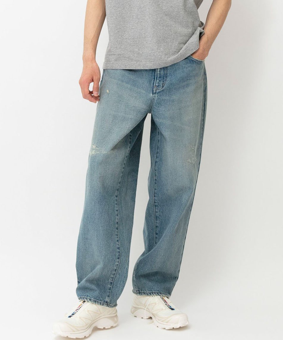 【ジョンブル プライベート ラボ/Johnbull Private labo / MEN】の13.5オンスデニムワイドテーパードジーンズ 人気、トレンドファッション・服の通販 founy(ファニー) 　ファッション　Fashion　メンズファッション　Fashion for Men　ヴィンテージ　Vintage Style　春　Spring　秋　Autumn　ジーンズ　Jeans, Denim Pants　ストレート　Straight, Straight Cut　ダメージ　Distressed, Destroyed　テーパード　Tapered, Tapered Pants　デニム　Denim, Jeans Material　ベーシック　Basic, Essential　ポケット　Pocket, Pocket Detail　ミリタリー　Military, Army Style　ライナー　Liner, Inner Layer　リラックス　Relax, Relaxed Fit　冬　Winter / This Winter　S/S・春夏　SS, Spring/Summer, Warm Season　おすすめ　Recommended / Our Picks　夏　Summer　 other-1|ID: prp329100004619024 ipo3291000000033121508