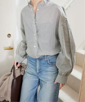 【スローブ イエナ/SLOBE IENA】の《追加 》ミニフリルブラウス 人気、トレンドファッション・服の通販 founy(ファニー) ファッション Fashion レディースファッション Fashion for Women トップス・カットソー Cut & Sew Tops シャツ・ブラウス・オフィスカジュアル Elegant Blouses & Button-Ups 2025年 2025 2025春夏・S/S Spring/Summer 2025 SS25 |ID:prp329100004619036
